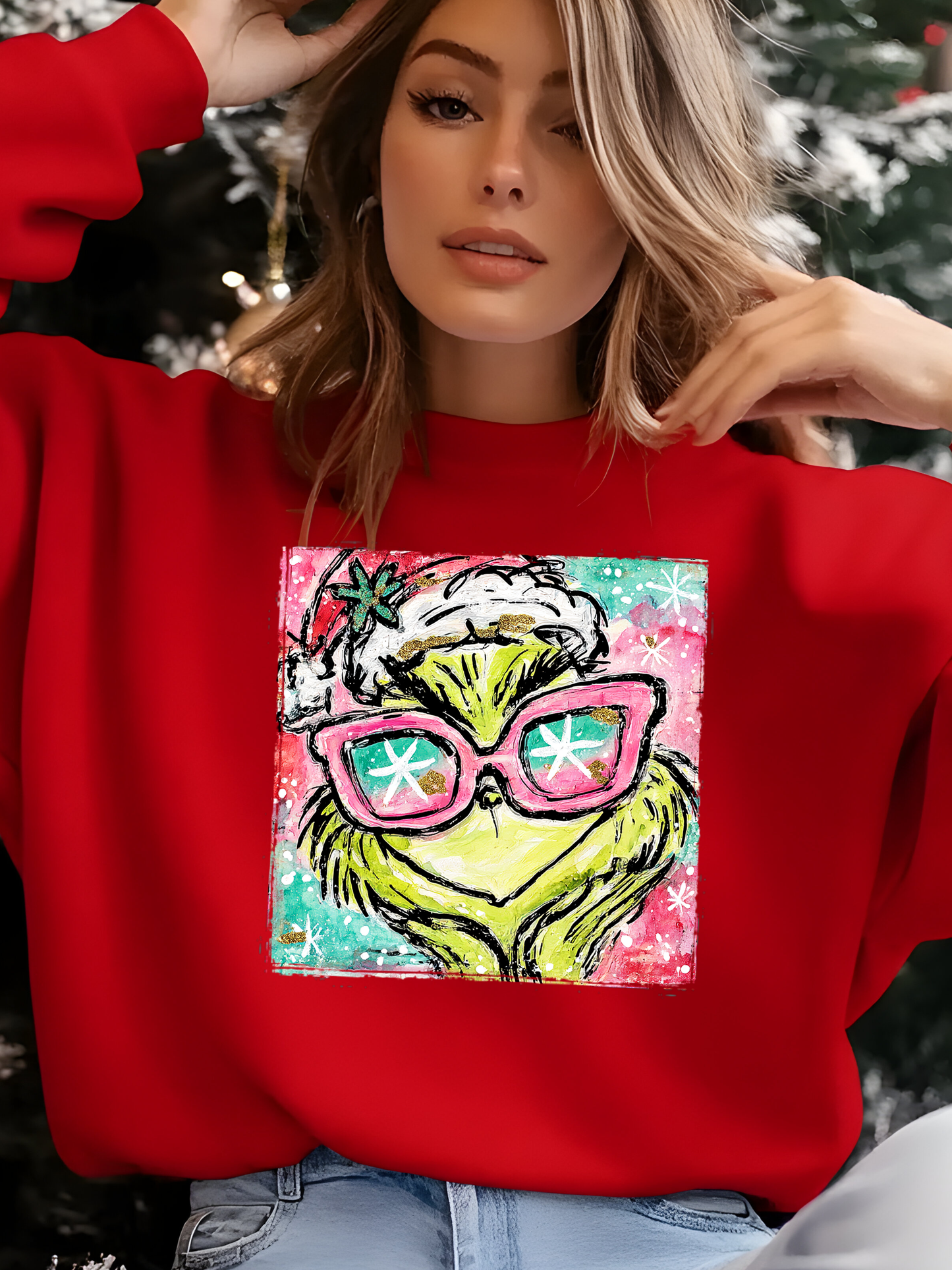 Preppy Grinch Painting
