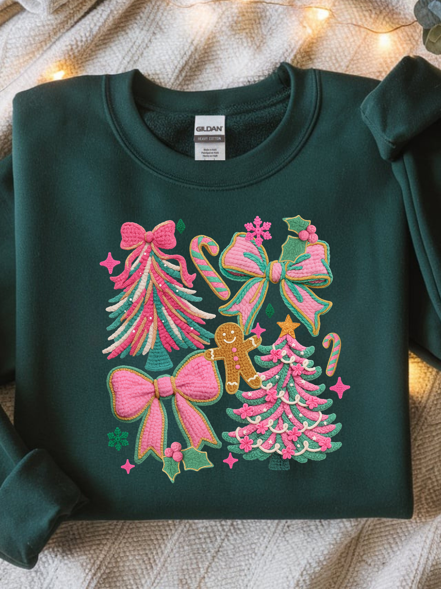 Crochet Christmas Tree and Bows