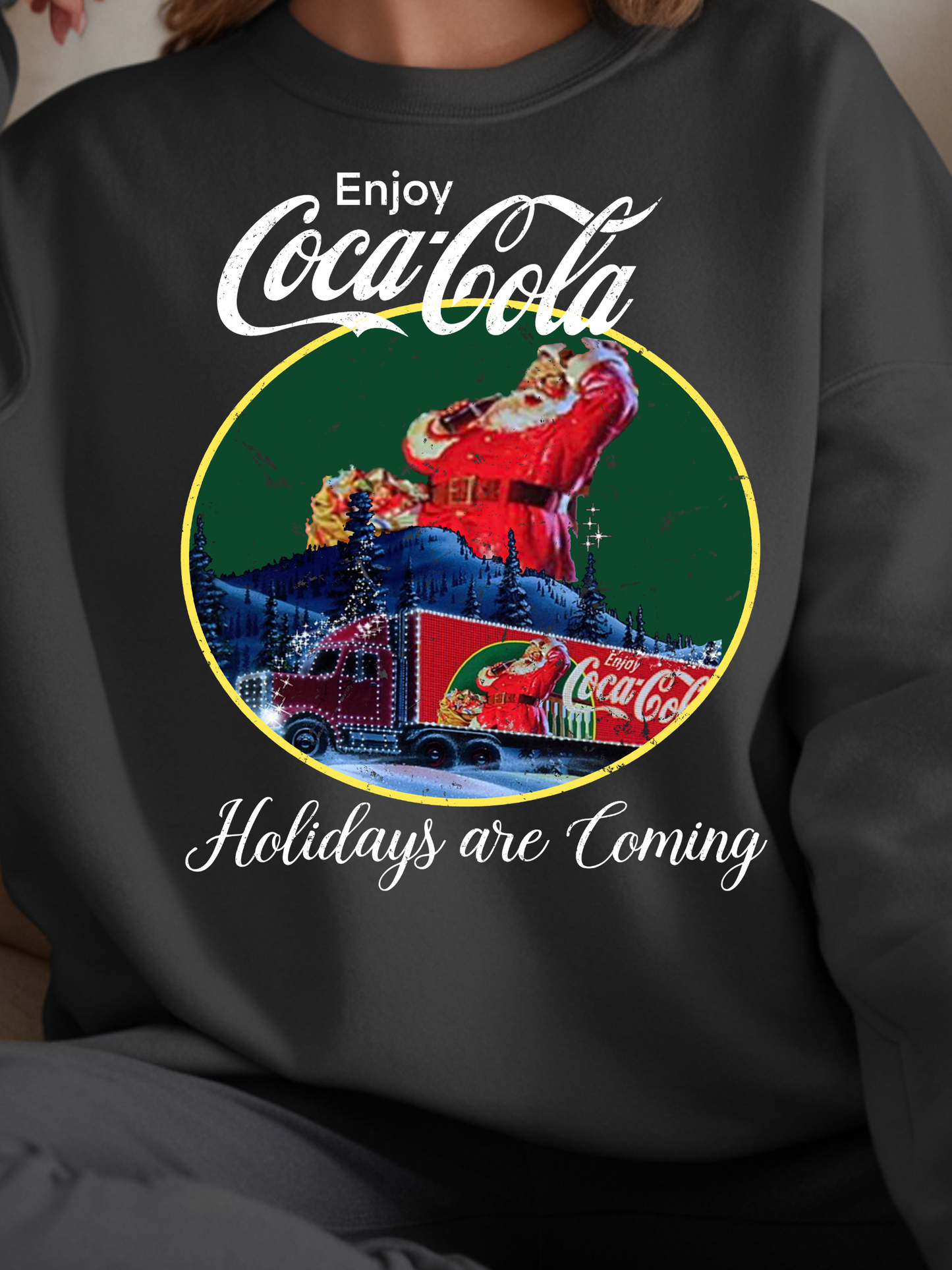 Vintage Christmas Santa Clause Coca Cola Truck