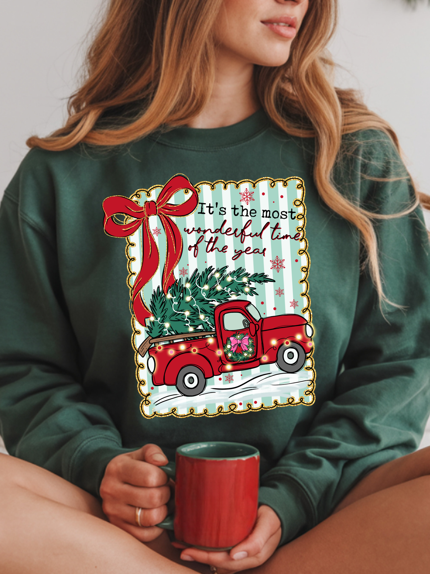 Vintage Preppy Most Wonderful Time of the Year Frame