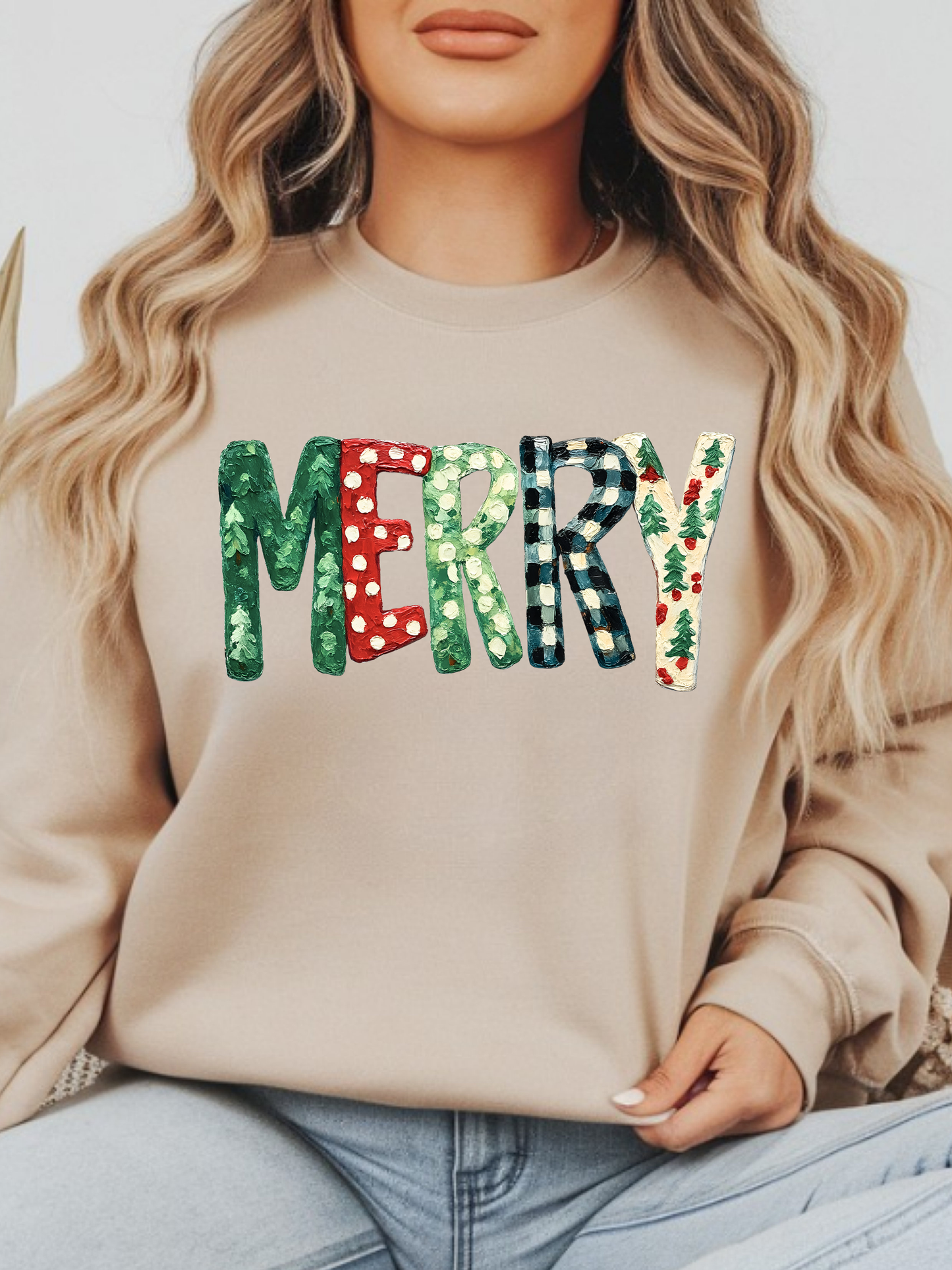 Paint Mixed Patterns Merry