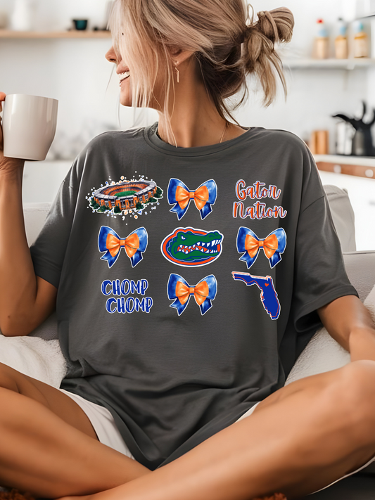 Florida Football Game Day Coquette PNG Digital Download