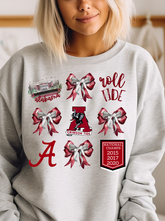 Alabama Football Game Day Coquette PNG Digital Download