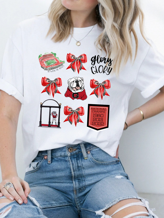 Georgia Football Game Day Coquette PNG Digital Download