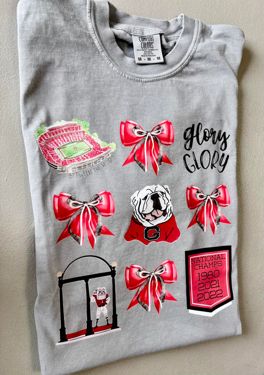 Coquette Preppy Georgia Bulldogs