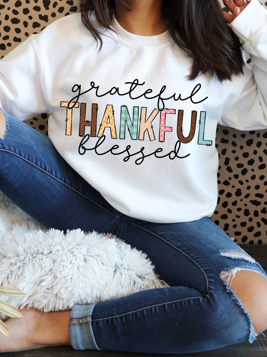 Grateful Thankful Blessed