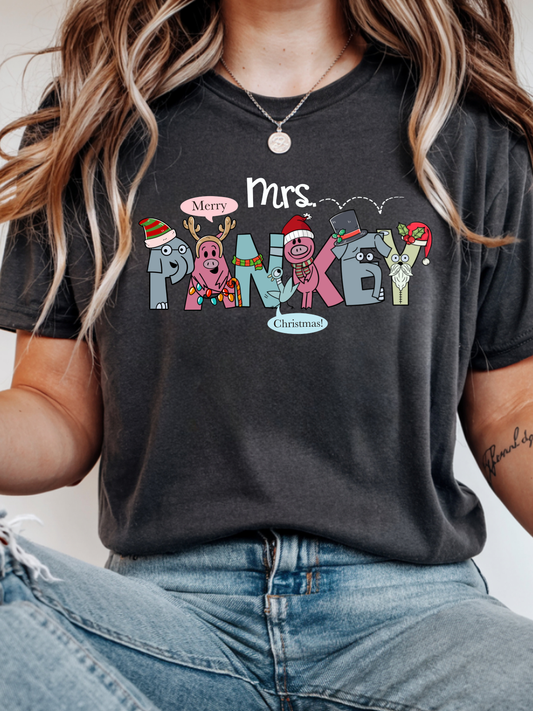 Custom Teacher Elephant and Piggie Christmas