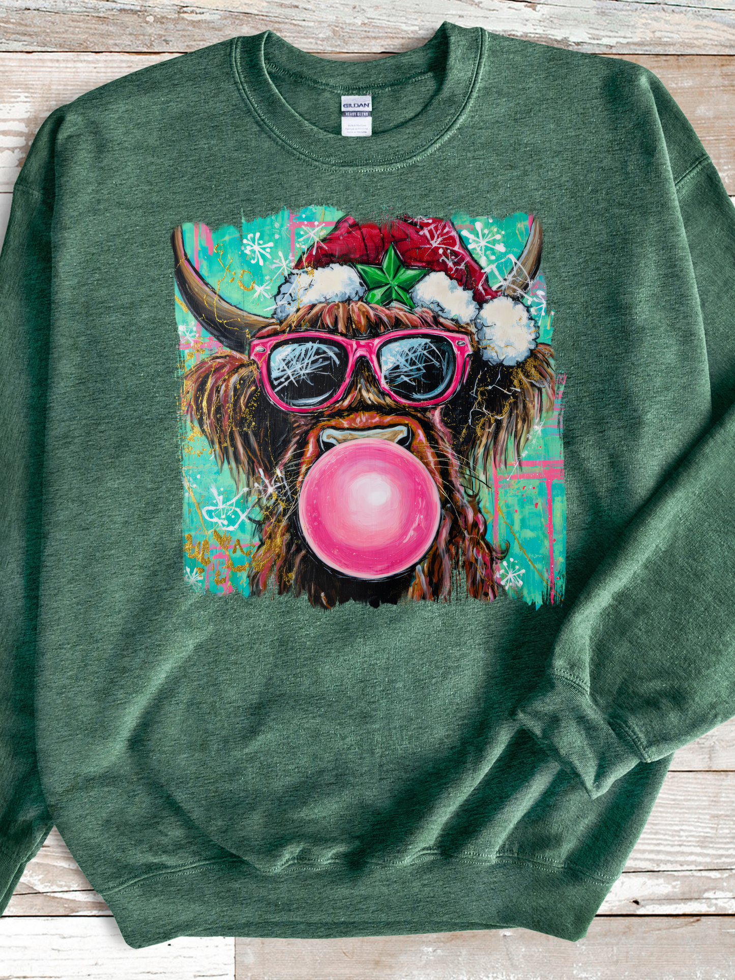 Christmas Highland Cow