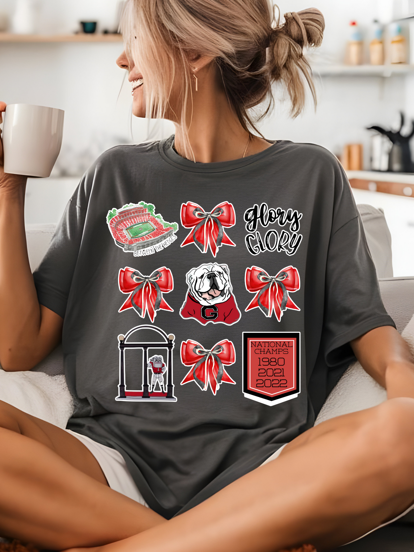 Georgia Football Game Day Coquette PNG Digital Download