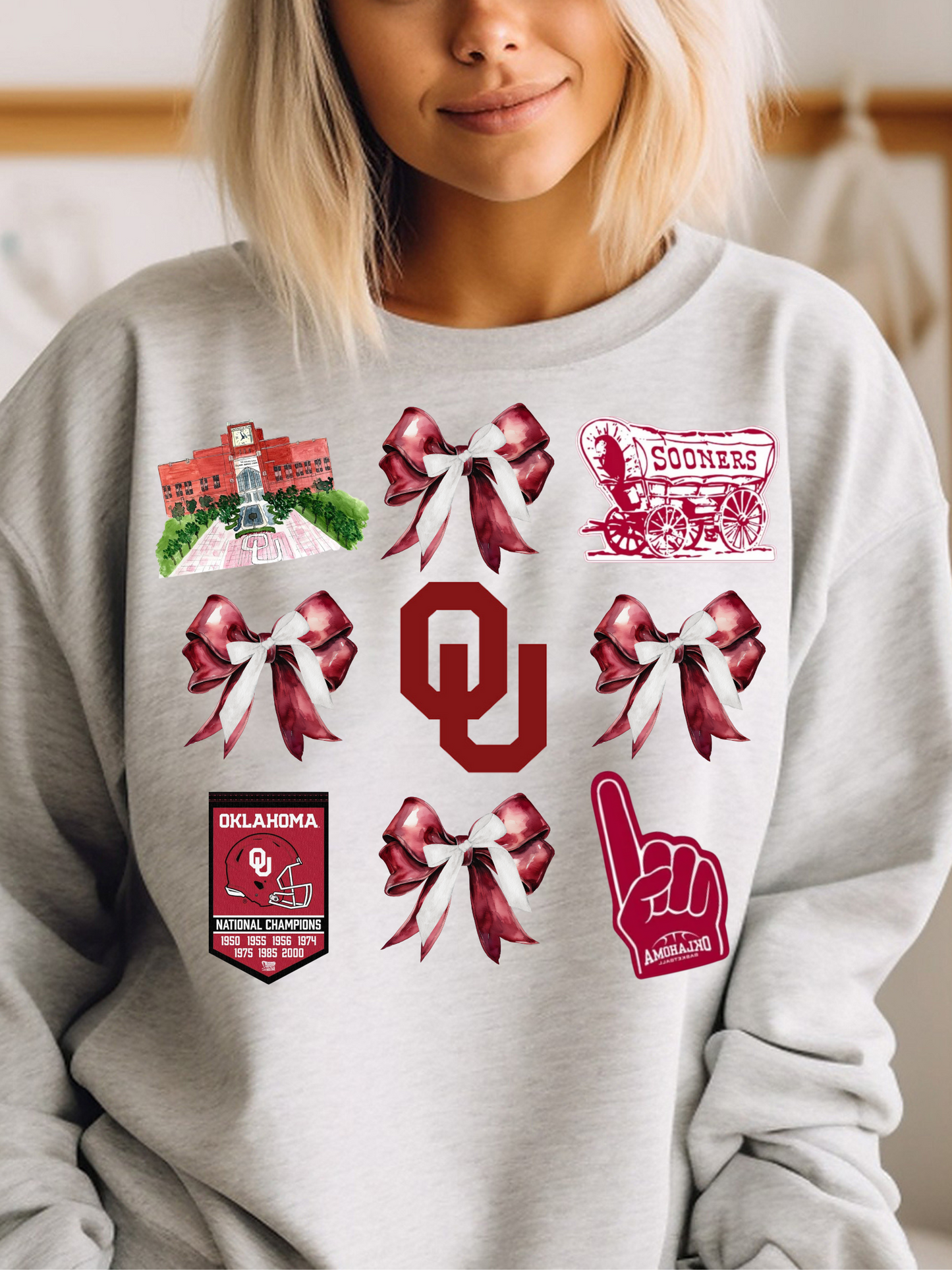 Oklahoma Football Game Day Coquette PNG Digital Download