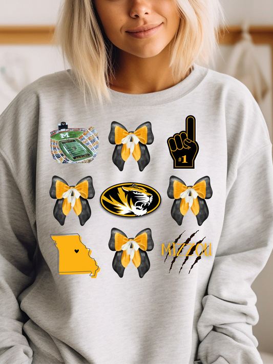 Missouri Football Game Day Coquette PNG Digital Download