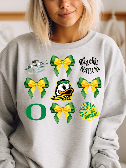 Oregon Football Game Day Coquette PNG Digital Download