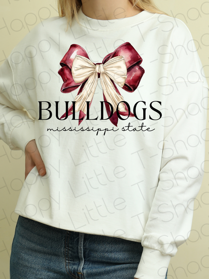 Custom School/Team Preppy Bows PNG Digital Download